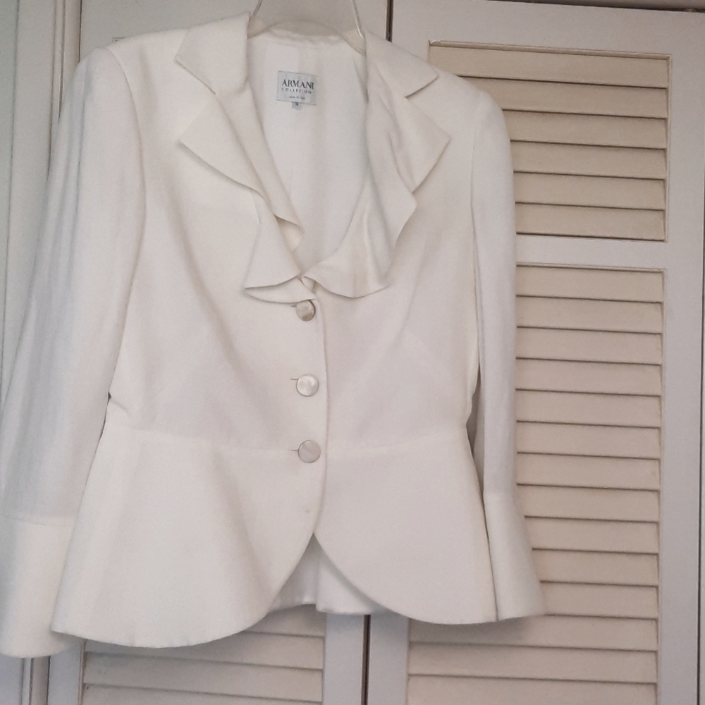 Armani collezioni cream jacket